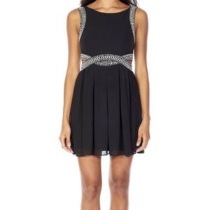 Black dress w pearl detailing